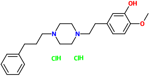 (image for) MC080223 2-Methoxy-5-[2-[4-(3-phenylpropyl)-1-piperazinyl]ethyl]phenol dihydrochloride